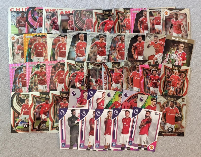 Manchester United Team Lot 52 Cards Base Mojo Prizm Topps Various Years Rookie