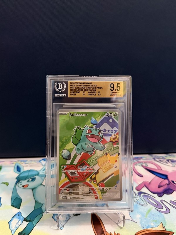 The Pokémon Company Pokémon TCG Bulbasaur 037 Black Star Promo Holo BGS 9.5 view 2