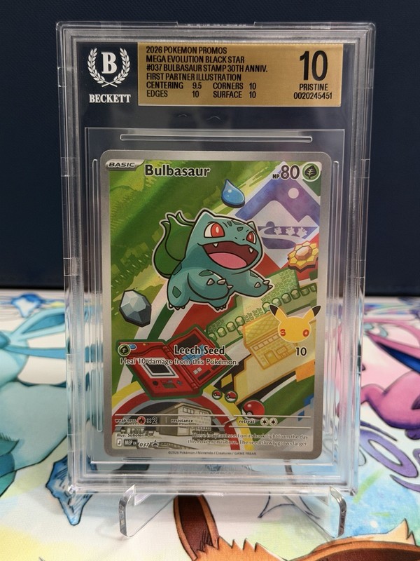 The Pokémon Company Pokémon TCG Bulbasaur 037 Black Star Promo Holo BGS 10