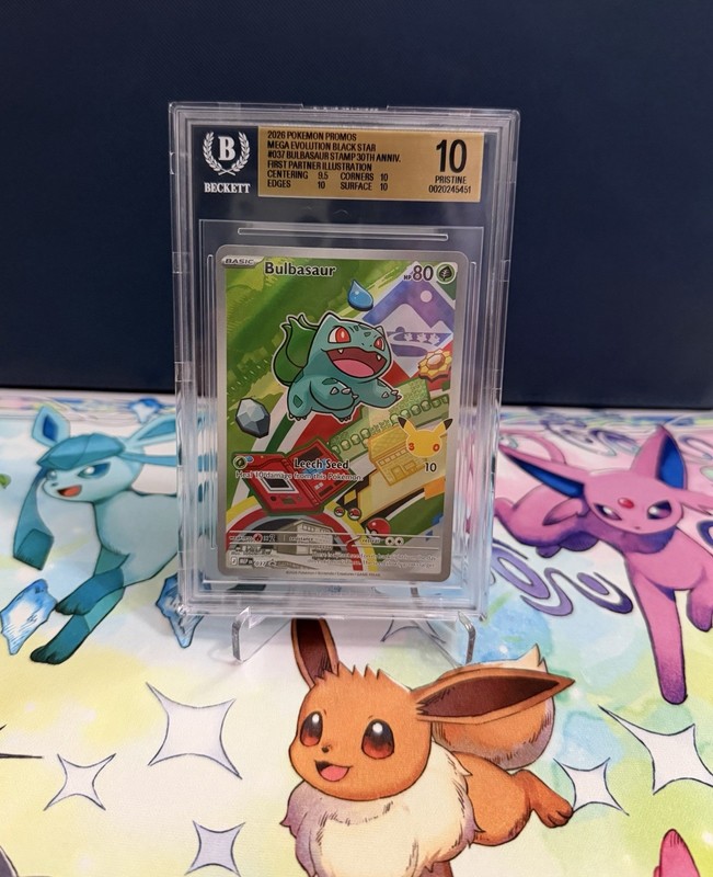 The Pokémon Company Pokémon TCG Bulbasaur 037 Black Star Promo Holo BGS 10 view 2