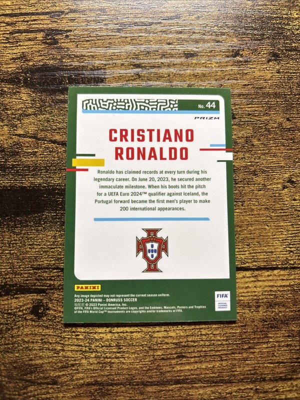 2023-24 Panini Donruss Fifa - Optic Cristiano Ronaldo #44 Holo Prizm view 2