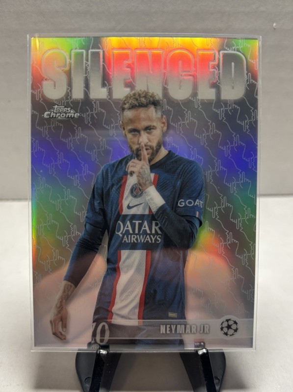 2025-26 Topps Chrome UEFA CL - Silenced - Neymar Jr PSG SHH-1 🔥 Insert