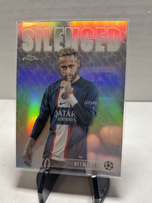 2025-26 Topps Chrome UEFA CL - Silenced - Neymar Jr PSG SHH-1 🔥 Insert view 2