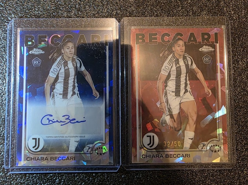 2024-25 Topps Chrome Sapphire UEFA Women's CHIARA BECCARI RC Autograph AUTO