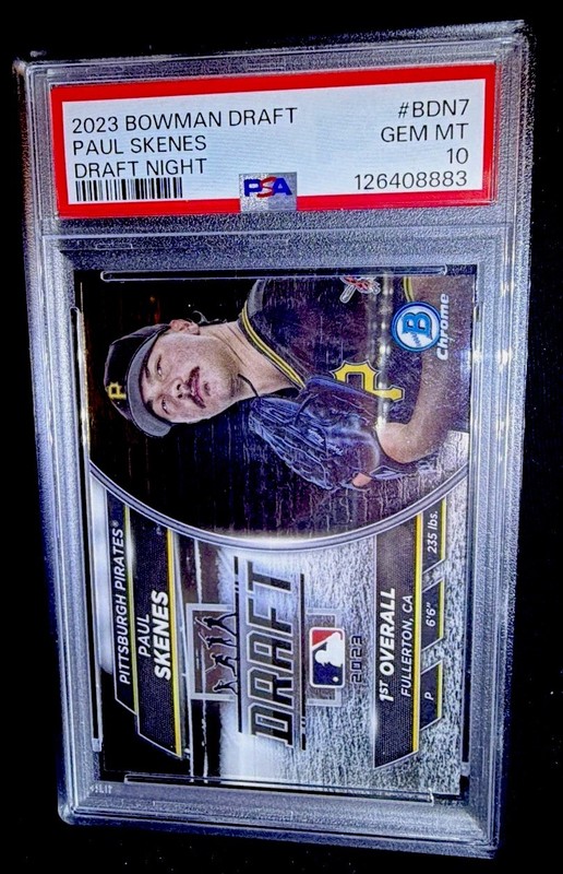 2023 Bowman Draft - Bowman Draft Night Paul Skenes #BDN-7 (RC)Psa 10
