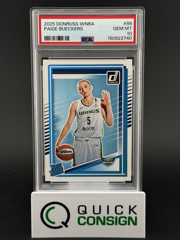PAIGE BUECKERS 2025-26 DONRUSS WNBA RATED ROOKIE #86 PSA 10 Q6995