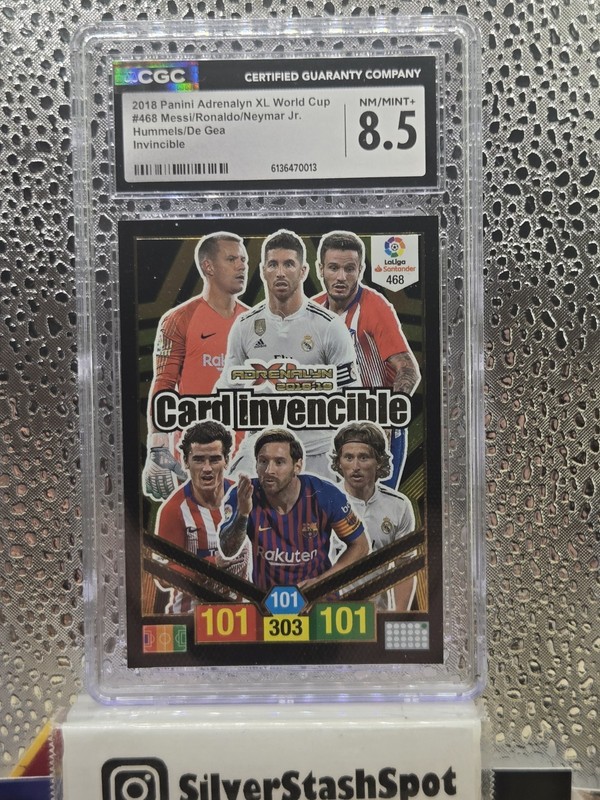 2018-19 Panini XL World Cup Card Invencible Messi Ronaldo Modric Neymar CGC 8.5