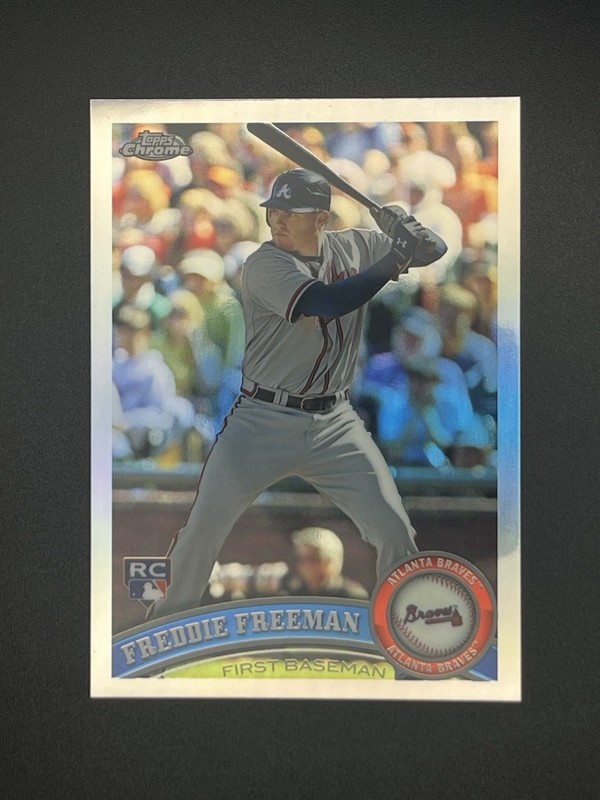 2011 Topps Chrome Freddie Freeman REFRACTOR #173 ROOKIE RC