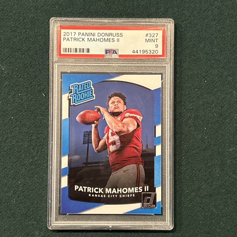 2017 Donruss PSA 9 Patrick Mahomes Rated Rookie PSA 9