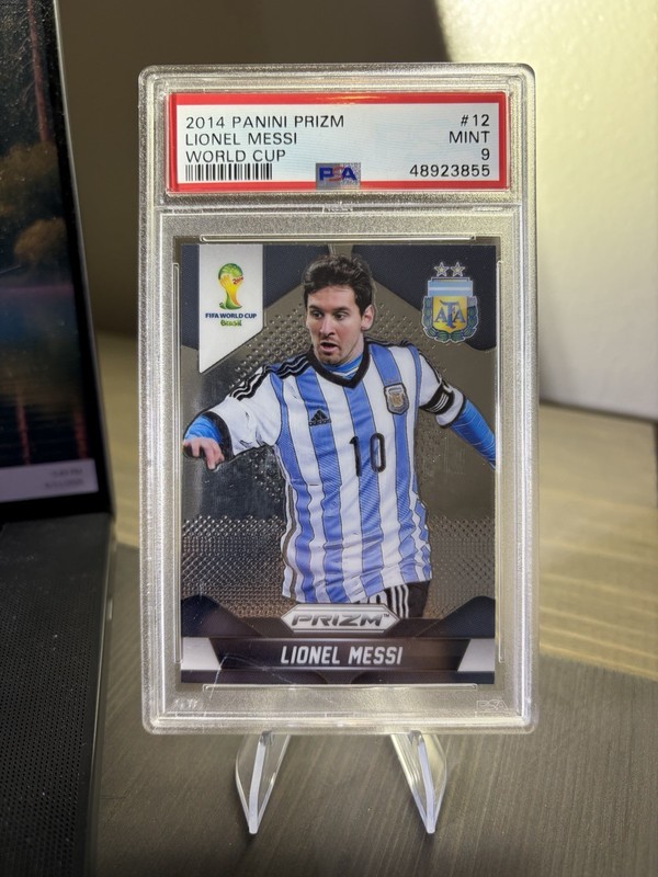Lionel Messi 2014 Panini Prizm World Cup 1st Year #12 PSA 9 Argentina GOAT