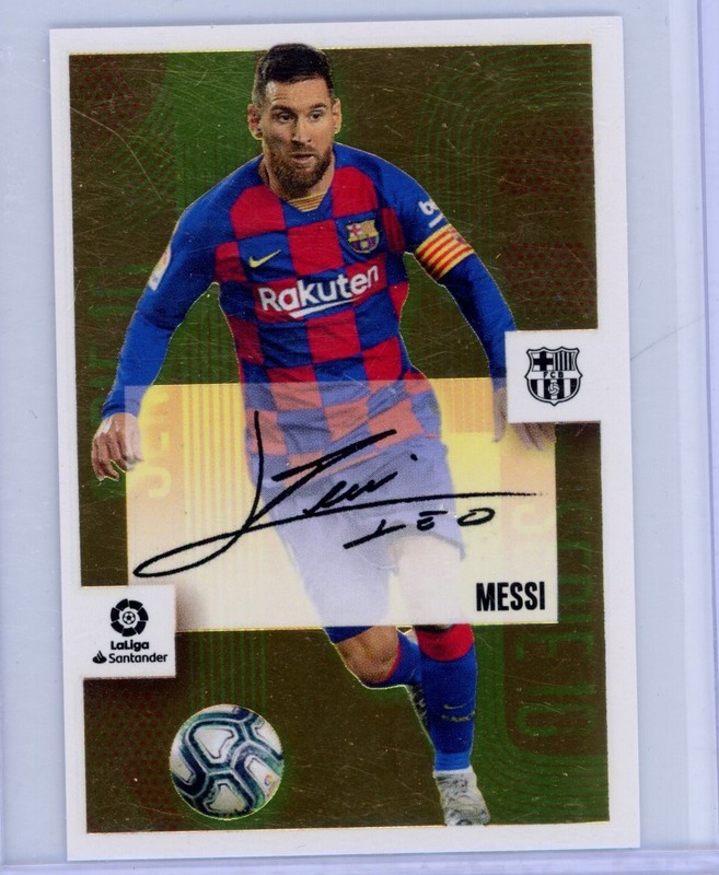 2020-21 Panini Colecciones LIONEL MESSI Series 10 Sticker Spanish BARCELONA W254 view 1