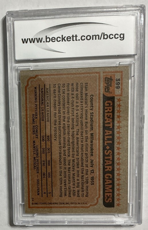 1983 Topps Baseball #399 Mike Schmidt PSA 10  OBO  view 2