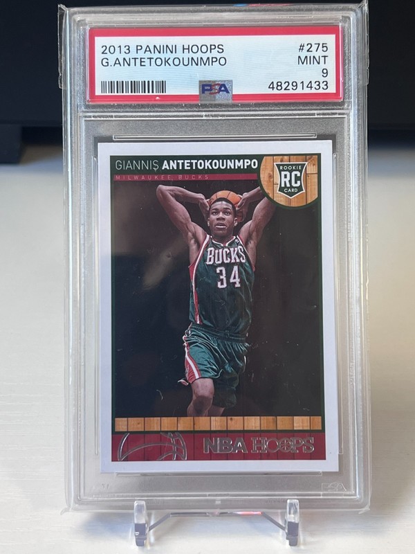 2013-14 Panini NBA Hoops - Giannis Antetokounmpo #275 (RC) Milwaukee Bucks PSA 9