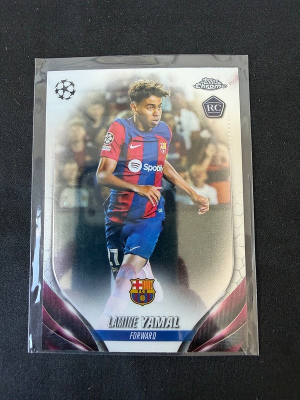 2023/24 Topps Chrome UEFA Club Competitions UCC #64 Lamine Yamal RC Rookie Card