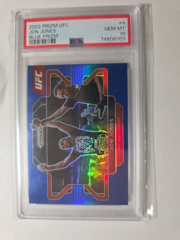 2022 Panini Prizm UFC Jon Jones Blue Prizm /199 PSA 10 #4