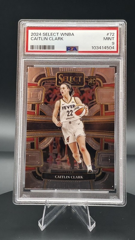 2024 Caitlin Clark RC PSA Panini Select ROOKIE CARD WNBA #72 PSA 9