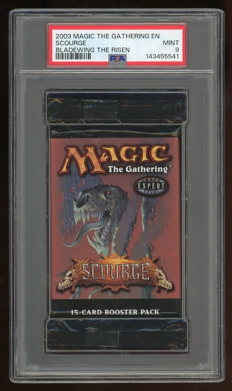 2003 MTG Magic the Gathering Scourge Bladewing The Risen Booster Pack PSA 9