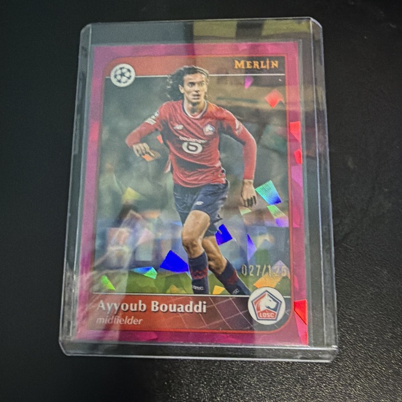 Topps Merlin 2024-25 Ayyoub Bouaddi LOSC Lille #44 Serial Numbered /125