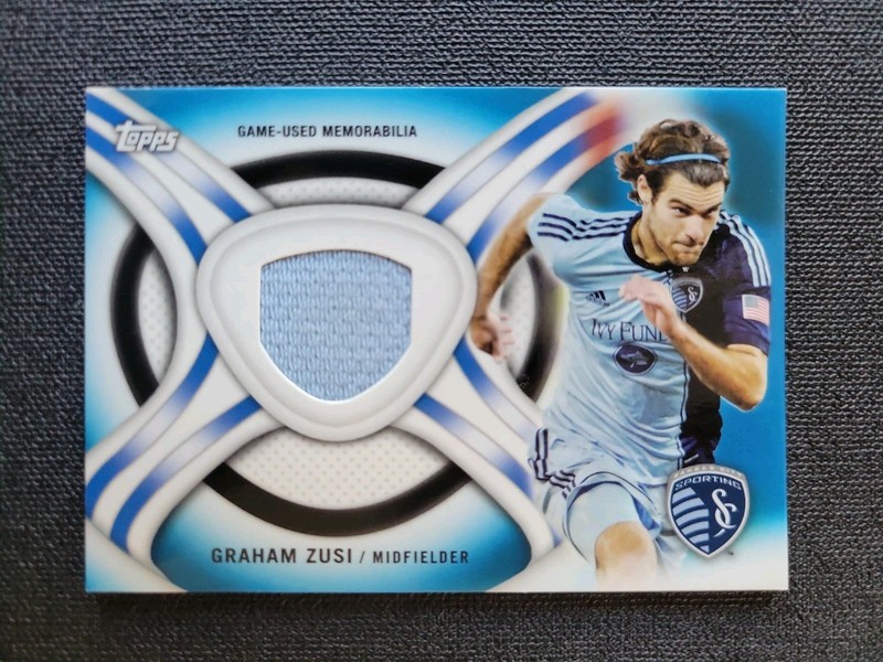 2013 Topps MLS Graham Zusi #KIT-GZ  Kit Relics Blue /49