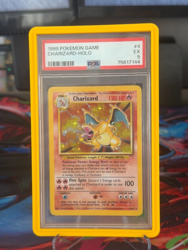 PSA 5! Charizard 4/102 Base Set Holo