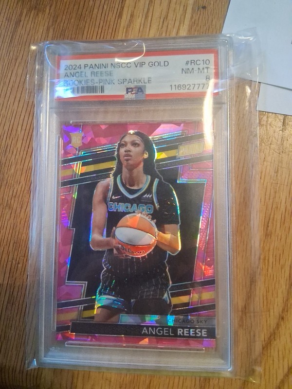 2024 Panini NSCC VIP Gold Angel Reese Rookie RC #RC10 PSA 8 31/88 WNBA