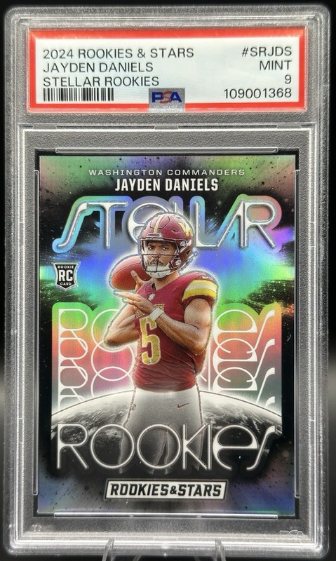 2024 Panini Rookies & Stars Jayden Daniels Stellar Rookies Silver PSA 9 (RC)