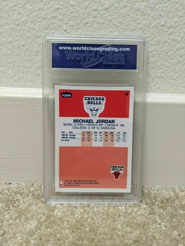 MICHAEL JORDAN ROOKIE CARD 1996-97 FLEER DECADE OF EXCELLENCE #4 GEM MINT view 2