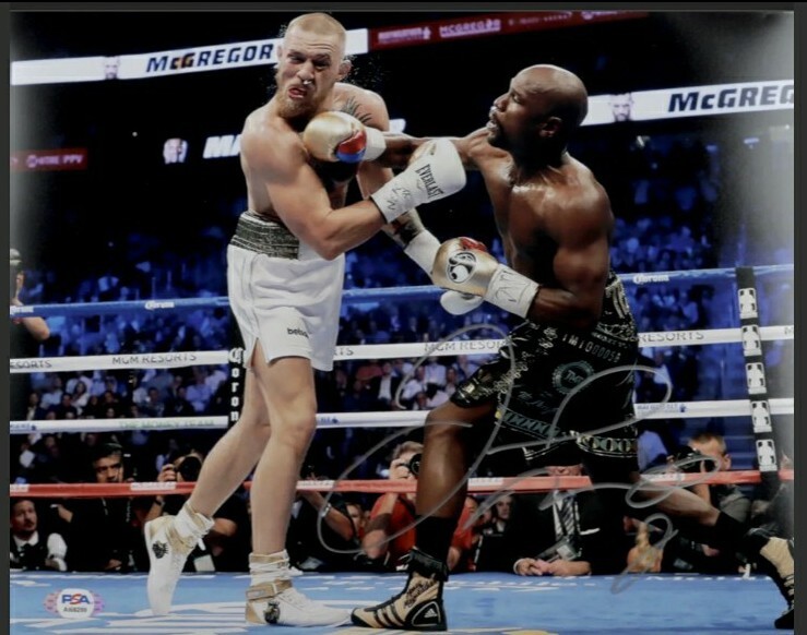 Floyd Mayweather PSA Authenticated Autographed 11X14 Photo vs Conor McGregor