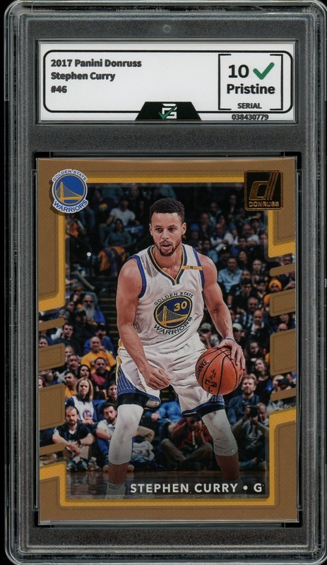 2017 Panini Donruss #46 Stephen Curry GRADED 10 GEM MINT GS Warriors view 1