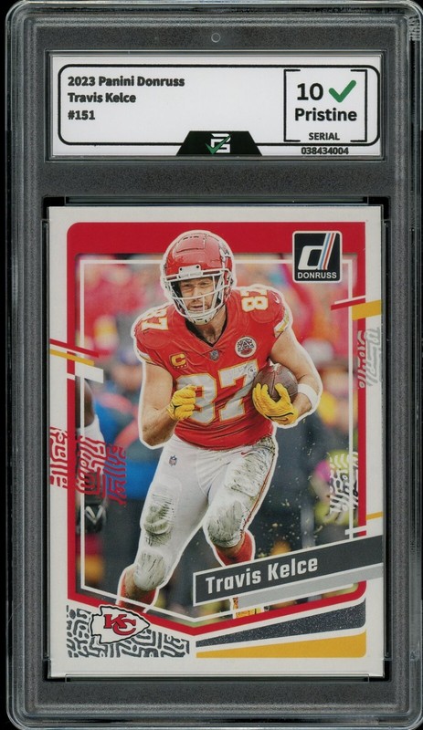 2023 Panini Donruss #151 Travis Kelce GRADED 10 GEM MINT view 1