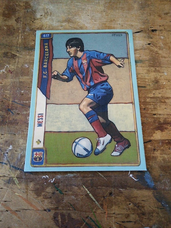 Soccer Art Card Print of Lionel Messi 2004 ROOKIE CARD, Limited Edition Of 500