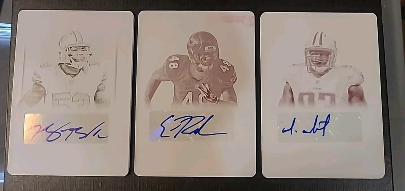3x 1/1 2012 National Treasures PRINTING PLATE Auto Rodriguez Bradham Martin
