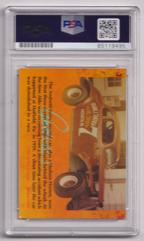 MARIO ANDRETTI 1992 Hi-Tech #2 Signed AUTO Card PSA DNA Certified F1 Racing view 2