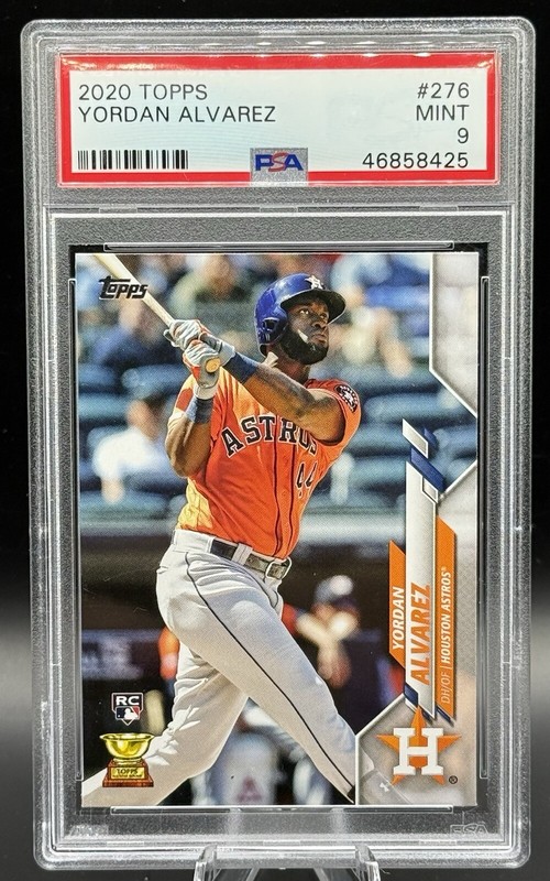 2020 Topps Yordan Alvarez PSA 9 RC - Houston Astros