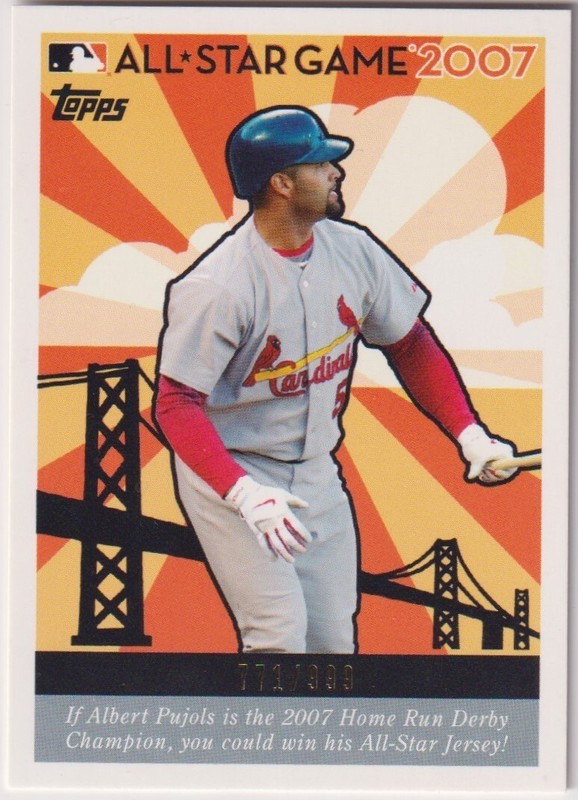 2007 Topps Home Run Derby ALBERT PUJOLS PSA 10 GEM MT /999 *LOW POP* VERY RARE view 2