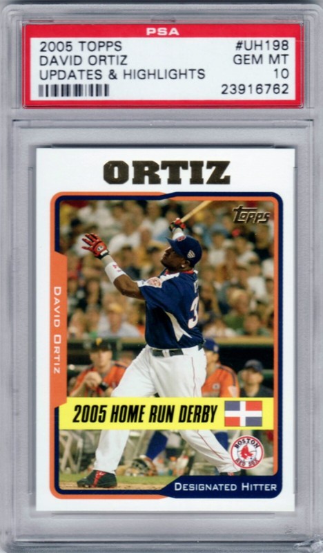 2005 Topps Updates & Highlights - David Ortiz - PSA 10 - #UH198 - RED SOX!