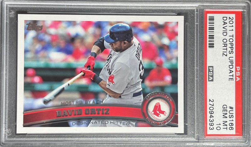 2011 Topps Update Baseball - PSA 10 - David Ortiz - #US166 - Registry - RED SOX