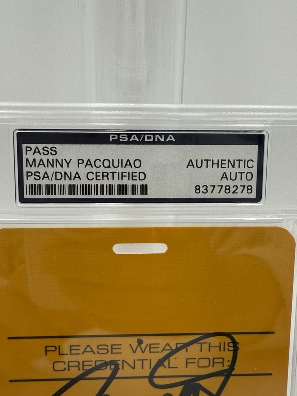  Manny Pacquiao vs Cotto Signed Autographed PSA VIP Wynn Ticket  view 2
