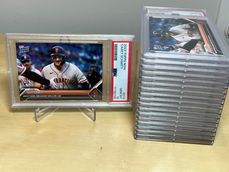 CASEY SCHMITT * PSA 10 * 1ST ROOKIE CARD * 2023 TOPPS NOW *4 for 4* GIANTS #273 view 2