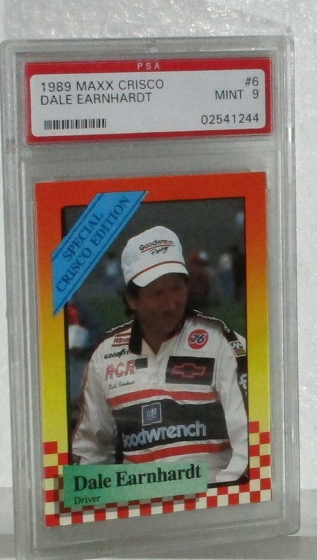1989 DALE EARNHARDT MAXX CRISCO ROOKIE CARD#6 MINT 9 BY PSA AWESOME CARD WOW