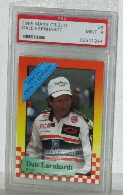 1989 DALE EARNHARDT MAXX CRISCO ROOKIE CARD#6 MINT 9 BY PSA AWESOME CARD WOW view 2