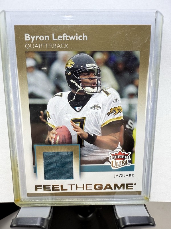 2007 Fleer Ultra Byron Leftwich Game-used Jersey Card Jaguars view 1