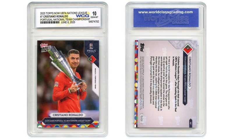 2025 Topps UEFA CRISTIANO RONALDO Portugal Team Championship Card #7 GEM MINT 10