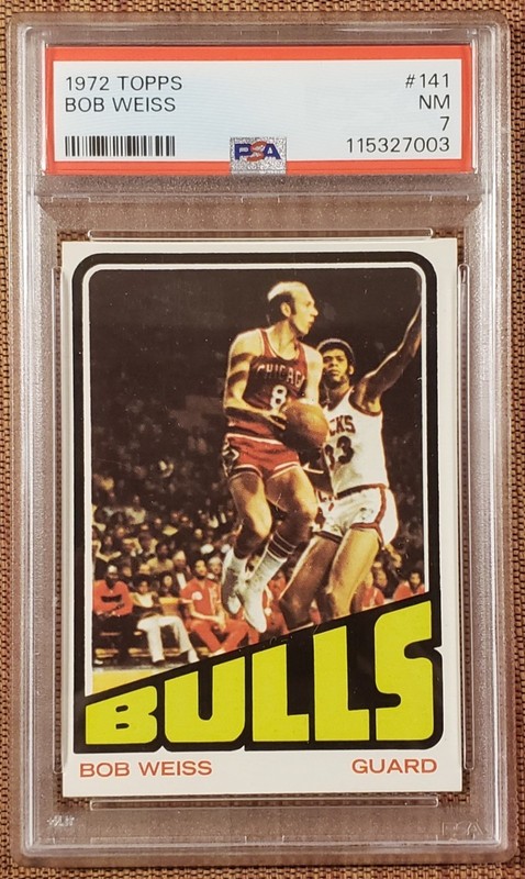 1972 Topps #141 Bob Weiss Chicago Bulls Vintage Original Basketball Card PSA 7