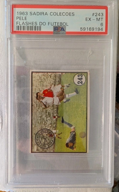 PELE 1963 Sadira Colecoes Flashes Do Futebol #243 PSA 6 POP 1 NONE Higher