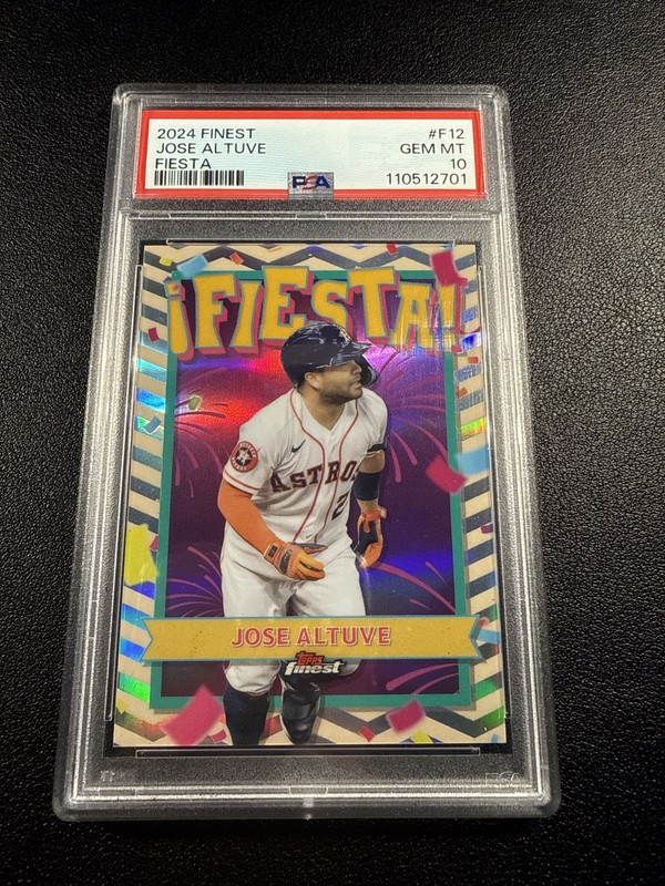 Jose altuve 2024 Finest Fiesta PSA 10