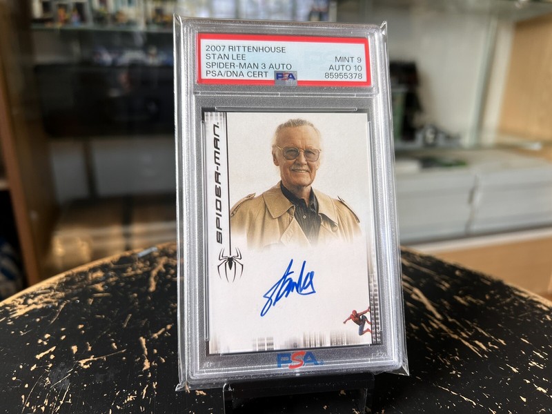 2007 Upper Deck Stan Lee Spider-Man On Card Auto Autograph PSA 9 & 10 Marvel