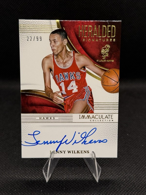 Auto /99 ✏️ 2024-25 Panini Immaculate Lenny Wilkens HOF Heralded Signatures