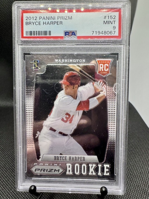 2012 Panini Prizm Bryce Harper RC #152 PSA 9 Mint Rookie Nationals Phillies MVP
