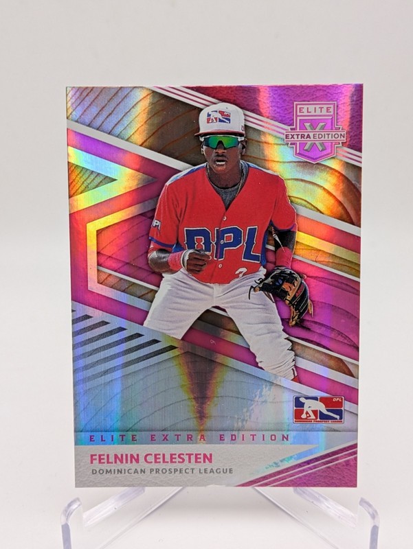 💥 2020 Elite Extra Edition Pink #181 Felnin Celesten - Rookie Mariners